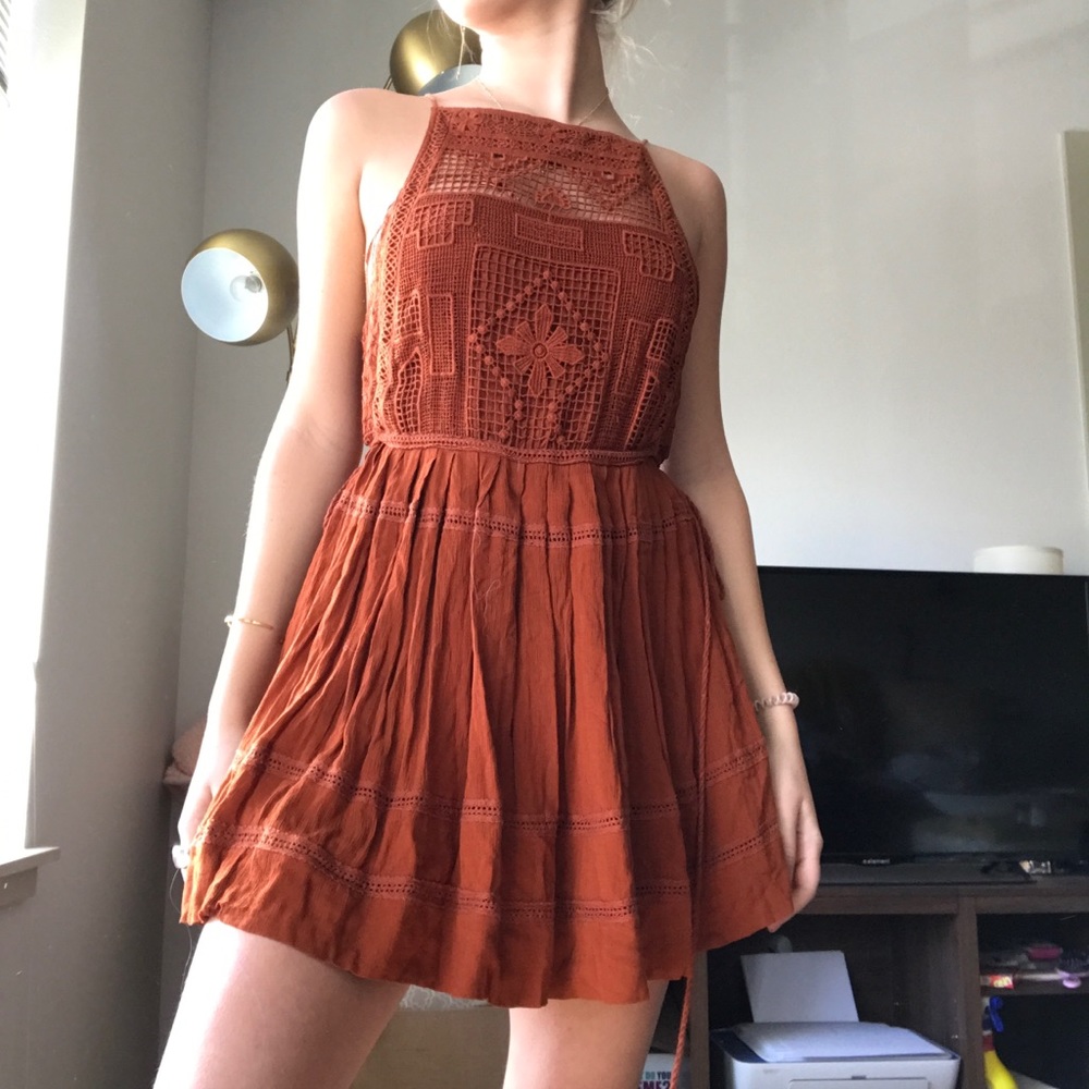 Burnt orange Free People Dress